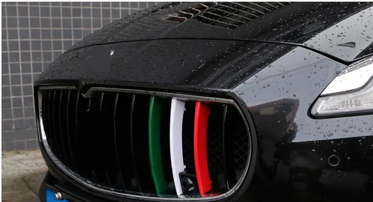 Авто-Стайлинг передняя решетка крышка украшения полоски ABS для 2013 до maserati Quattroporte автомобильные аксессуары автомобили 3 шт