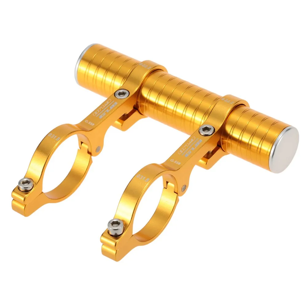 

GUB Bike Double Handlebar Extensions Mount Aluminum Alloy Extender Holder for Light&Computer Clip 31.8mm MTB Bicycle Extender