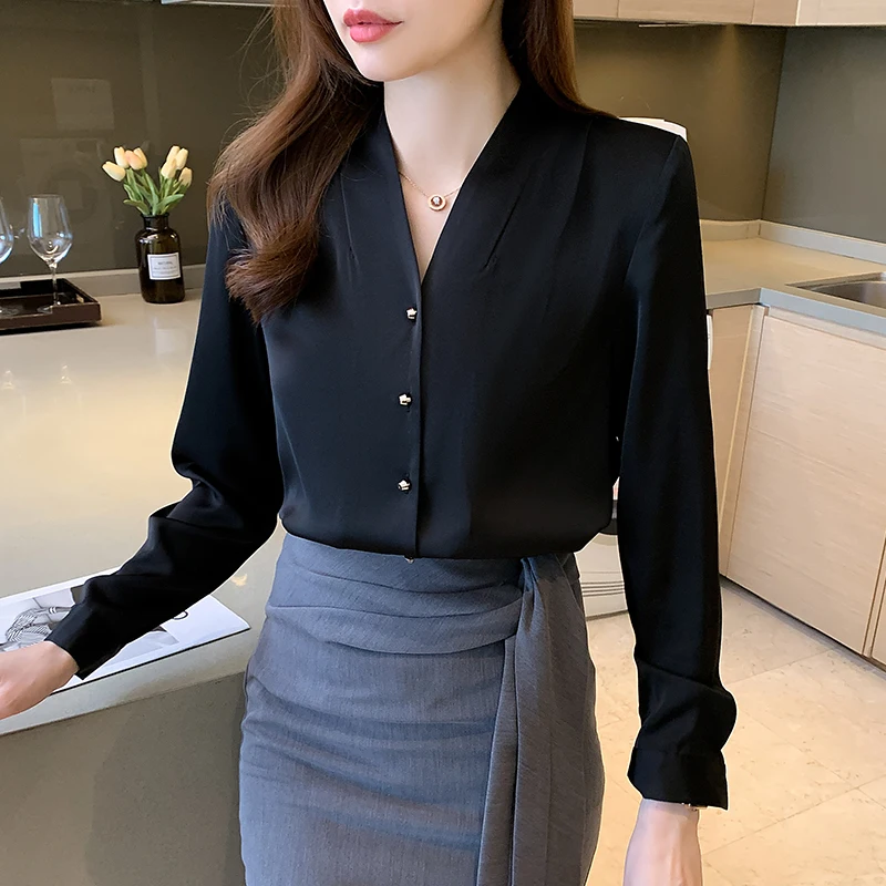 Blusas Elegantes  ž 2021 Ʈ ƾ  ũ   Ҹ v  ȭƮ  ָ 콺  2179