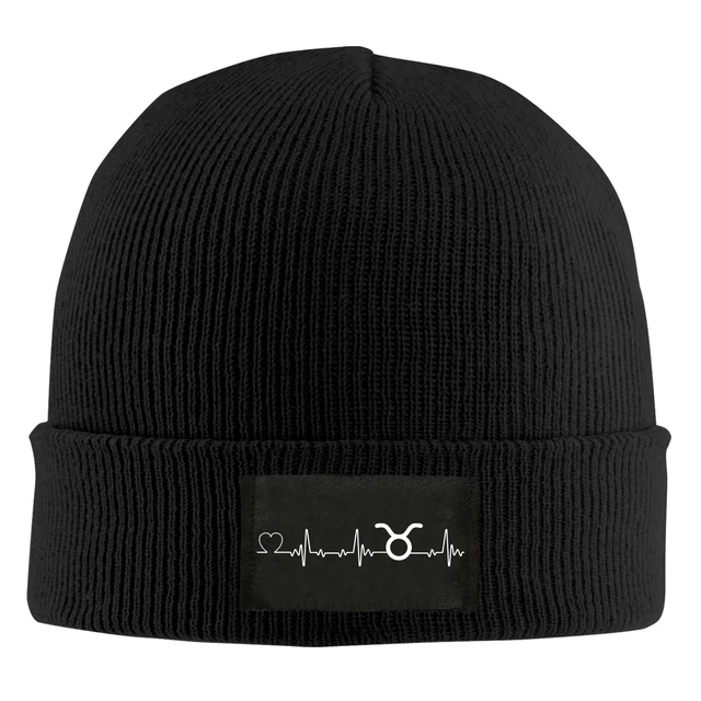 Taurus Heartbeat Beanie Hats For Men 