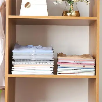 

10pcs Folding Cloth Storage Board Holder Wardrobe Underwear Rack New PP Thick Design Solid and Durable Home Organizer