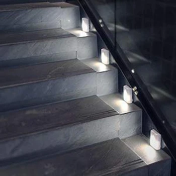 

Motion Sensors LED Stair Light Sticky Night Lights for Stairs Corridors Closets Bathrooms perfect Waterproof Night Light for Ind