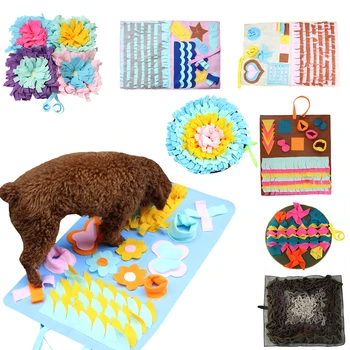 

Pet Dog Sniffing Mat Find Food Training Blanket Play Toys Dog Mat For Relieve Detachable Stress Puzzle Sniffing Mat PadNew