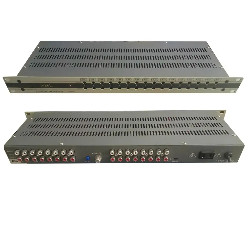 16-channel analog modulator, AV audio and video to RF signal, hotel cable TV front-end equipment - ANKUX Tech Co., Ltd
