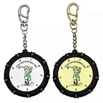 

Golf Counter Double Sides 18 Hole Golf Stroke Putt Shot Score Counter with Key Chain
