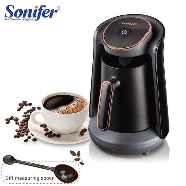 800W Automatic Turkish Coffee Maker Machine Cordless Electric Coffee Pot Food Grade Moka Coffee Kettle for Gift 220V Sonifer 1