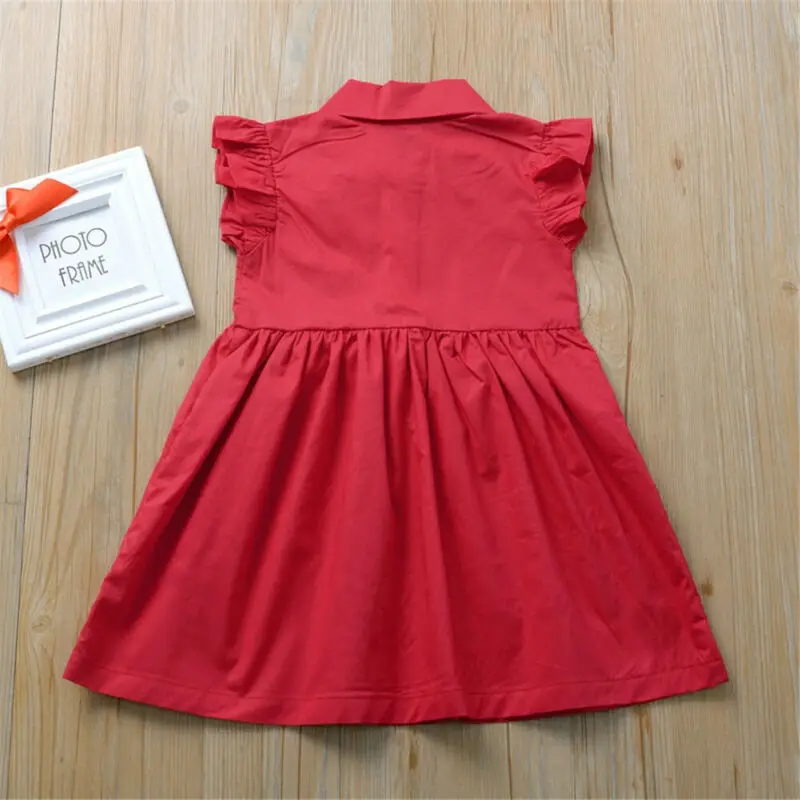 girls red holiday dress