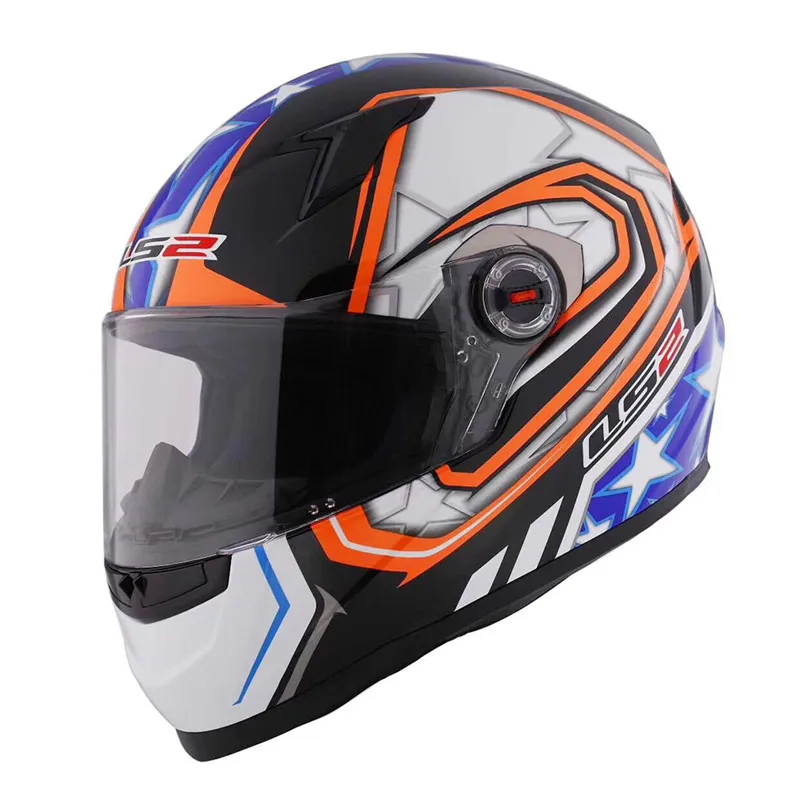 Ceny LS2 FF358 klasyczne Capacetes de Motociclista kask motocyklowy pełna twarz motocykl mężczyźni wyścigi Casque Moto Casco