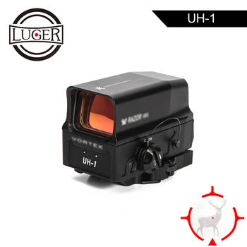 

LUGER UH-1 Red Dot Reflex Sight Scope Optical Holographic Sight Riflescope for 20mm Rail With USB Charge Airsoft Hunting