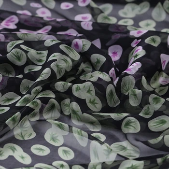 

wide 135cm 6MM Real Silk chiffon fabric Mulberry Silk Sandy Beach Skirt Sunscreen Serve Real Silk Lining