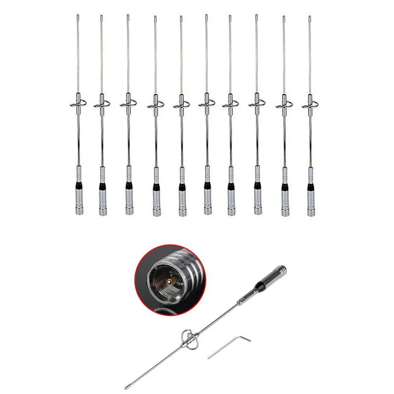 10 шт. двухдиапазонная антенна Nagoya VHF/UHF 144 МГц 430 Вт NL770S | Электроника