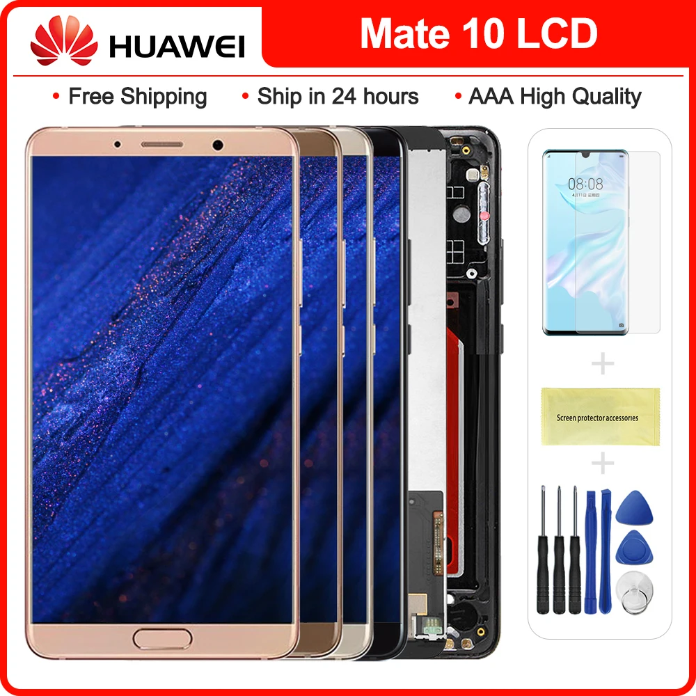 Дисплей 5 9 дюйма для Huawei Mate 10 ЖК-дисплей ALP-AL00 ALP-L09 ALP-L29 сенсорный экран дигитайзер