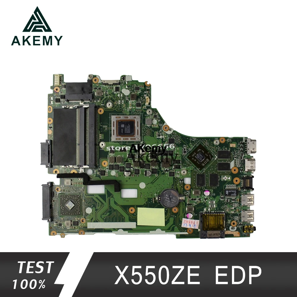 Skup Akemy X550ZE A10 7400U laptopa płyta główna do asusa X550ZE X550Z X550 K550 VM590Z A555Z K555Z X555Z Test oryginalne płyty głównej płyta główna w ramach procedury nadmiernego deficytu