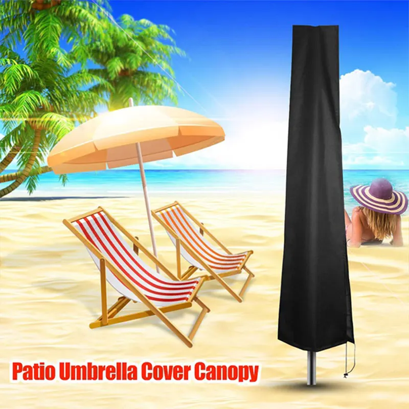 Anti-UV Umbrella Cover Multi Specification Courtyard Furl Garden Parasol Umbrella Cover Dustproof Oxford Cloth Rainy Day