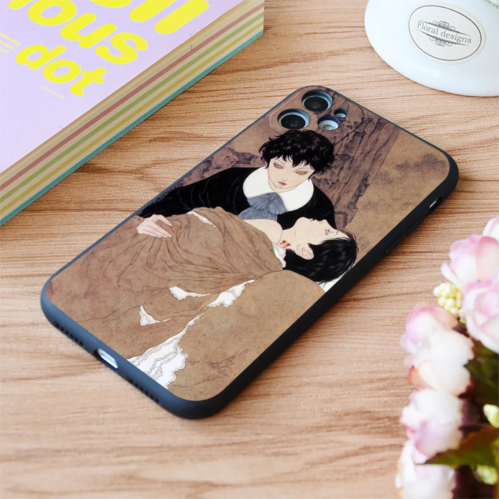 

For iPhone Vampire Print Soft Matt Apple iPhone Case For 6 7 8 11 12 Plus Pro X XR XS MAX SE 2020
