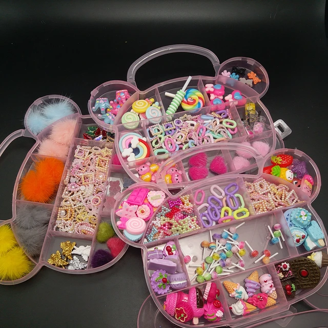 30pcs Kawaii Accessories Cute Gummy Bear Candy Butterfly Nail Art