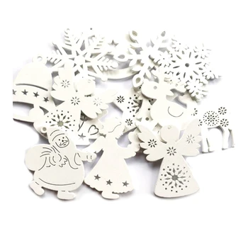 

Hemp Rope Christmas Tree Ornament Wooden Hanging Pendants Christmas Tree Snow Angel Star Christmas Decorations