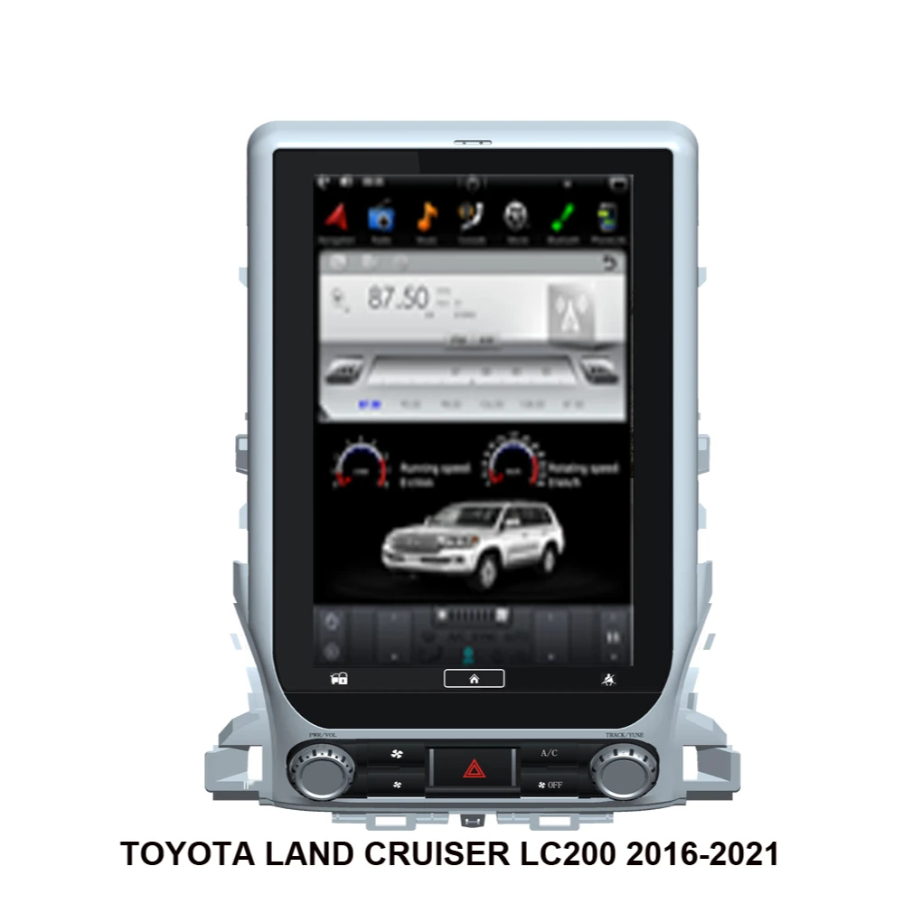 Автомобильный GPS-навигатор 13 3 &quotв стиле Tesla на Android для TOYOTA LAND CRUISER LC200 2016-2022