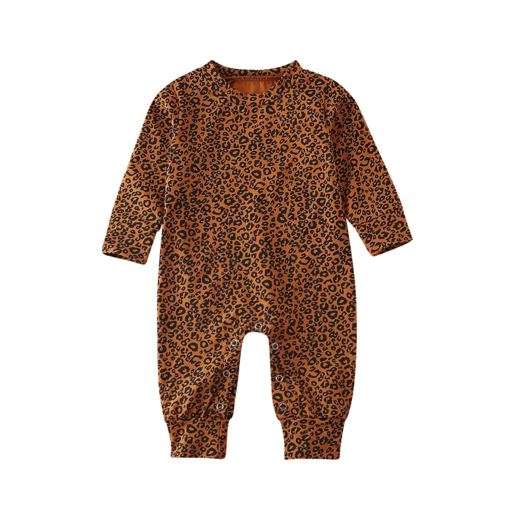 Г. Весенне-осенняя одежда для малышей Одежда для маленьких мальчиков и девочек комбинезон с длинными рукавами, комбинезон, леопардовый комбинезон, одежда для детей от 0 до 18 месяцев