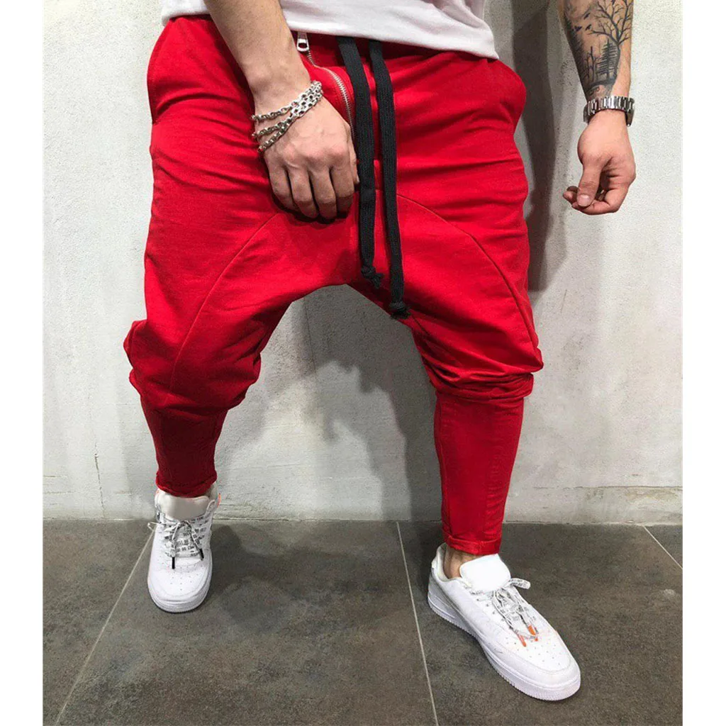 Брюки мужские повседневные штаны спортивные штаны хип-хоп pantalon homme тактические Модные Повседневные Удобные мужские на шнуровке новые штаны Z4