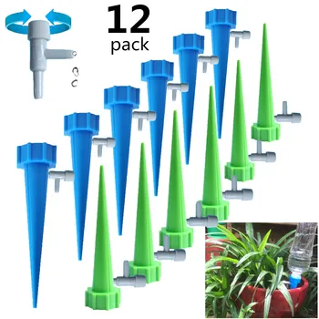 

12Pcs/set Garden Self-contained Auto Drip Irrigation Watering System Cone Lazy Watering Spike Waterers Bottle Irrigation System