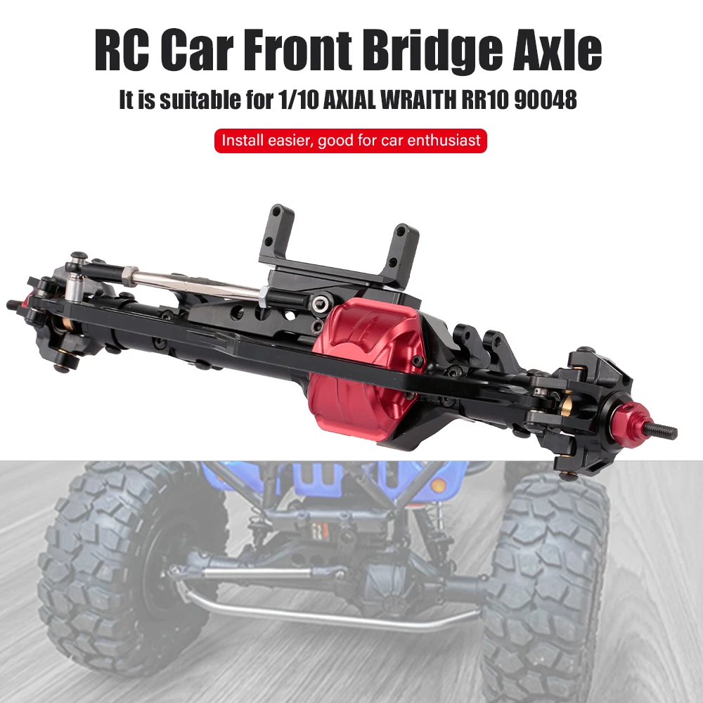 

RC Car Front Bridge Axle Metal for 1/10 AXIAL WRAITH RR10 90048 DIY Parts