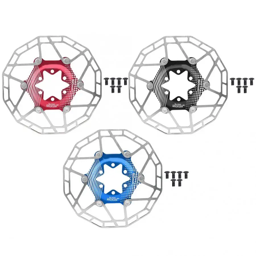 

160mm Bicycle Brake Disc Rotor Aluminum alloy Floating Disc Brake Rotor for Road Bike Mountain Bicycle Replacement Parts