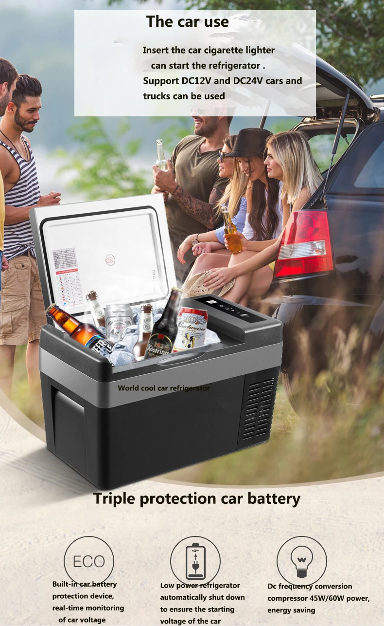 camping fridge for sale 25L Alpicool Auto Car Refrigerator 12V Compressor Portable Freezer Cooler Fridge Quick Refrigeration Travel Outdoor Picnic Cool mini fridge for car