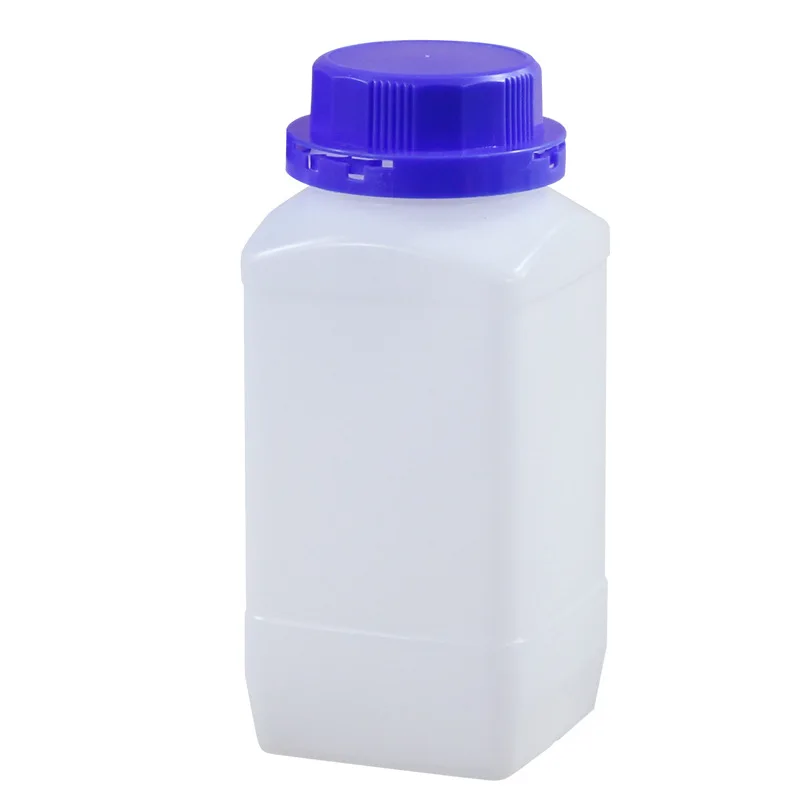 Food Grade HDPE Plastic Storage Bottle Big Mouth Anti-theft Cap Leak-proof Reagent Toner 1pcs