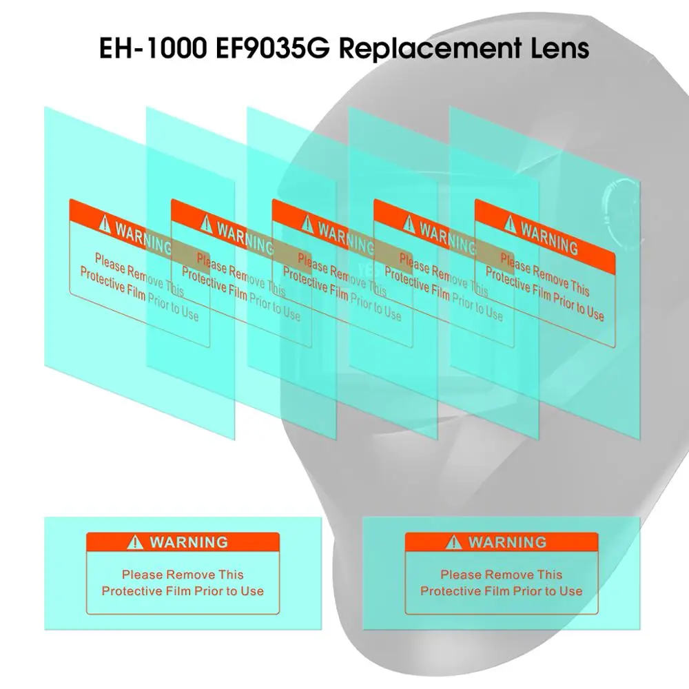 YESWELDER 5 шт. Внешний и 2 внутренний сменный Защитный Объектив для EH 1000 EF9035G сварочный