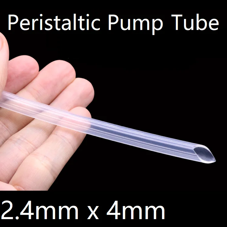 

Peristaltic Pump Tube ID 2.4mm x 4mm OD Soft Silicone Hose Wall 0.8mm Flexible Drink Water Connect Pipe Nontoxic Transparent