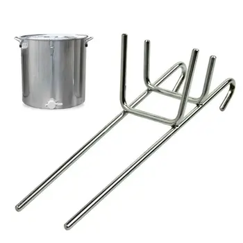 

Stainless Steel Honey Bucket Rack Holder Bee Honey Barrel Stand Beekeeping Tools L69B