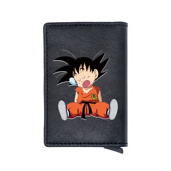 

Classic Dragon Ball Goku Digital Printing Leather Card Holder Wallet Men Women Multifunction High Quality Mini Thin Purse Gift