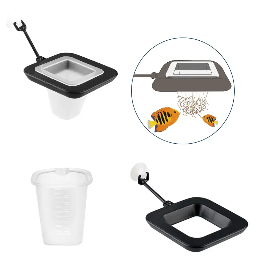 水槽用品フィーダー赤ワームカップ漏斗供給カップ摂食カップ魚の給餌給餌リング水族館アクセサリー 餌箱 Aliexpress