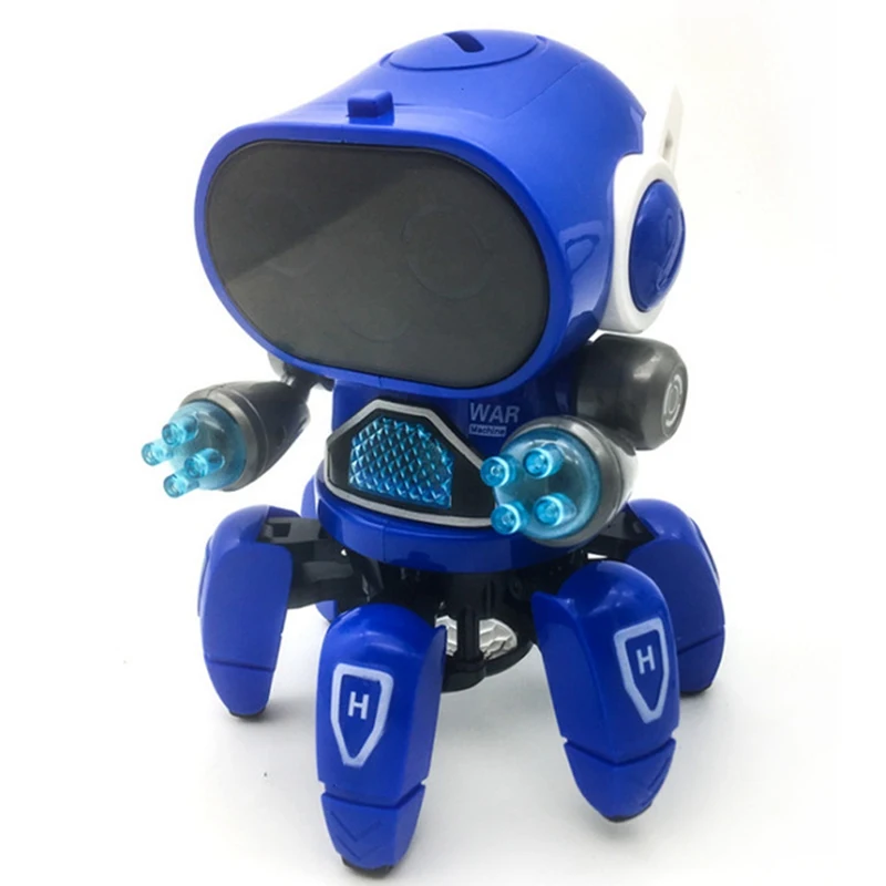 Продукт Танцы Электрический шесть-коготь Малый 6 робот RC светильник Funko поп-музыки Детская одежда для мальчиков и девочек, интеллигентая(ый) зондирования робот