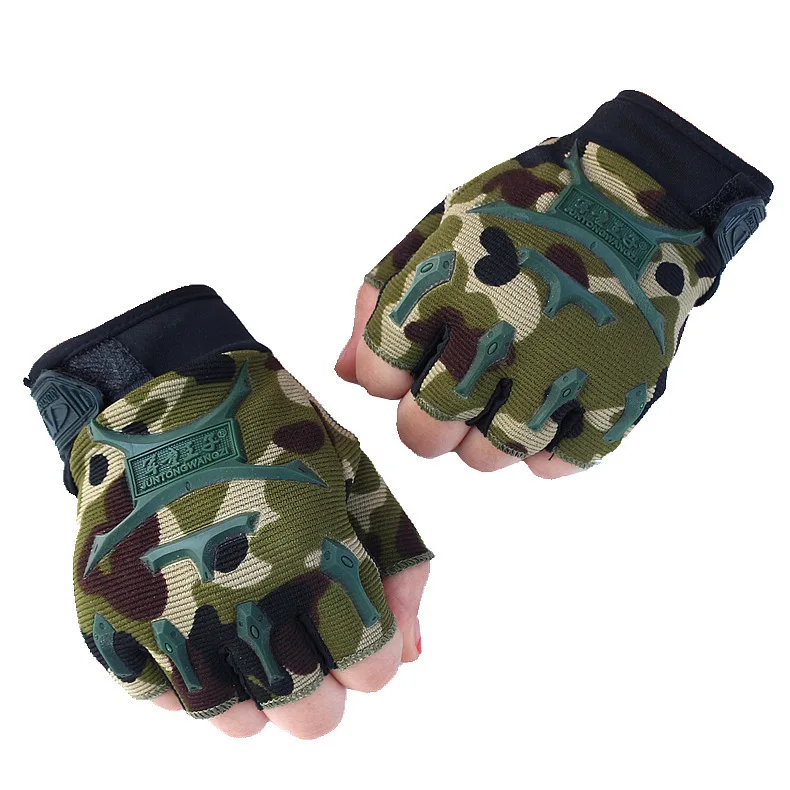 

Children's Half-finger Fingerless Gloves Outdoor Sports Cycling Fitness Racing Roller Skating Skateboard Training Performances
