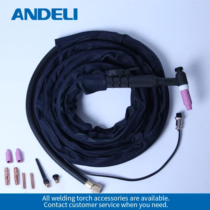 

ANDELI AC/DC TIG Torch Welding Gun WP-26 4m for AC/DC TIG Welding Machine TIG Welding Torch