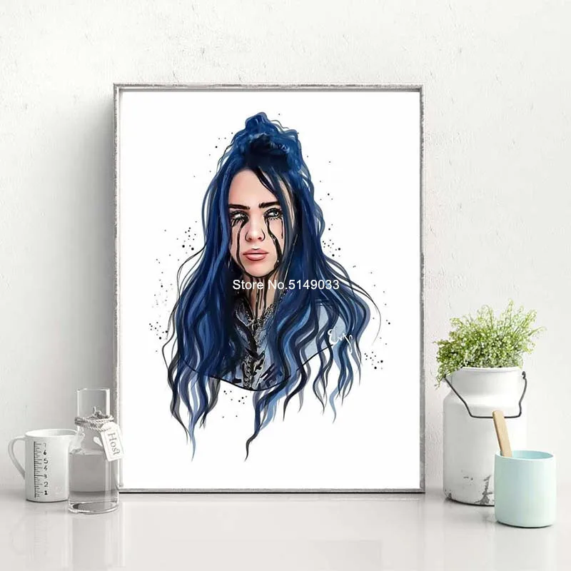 5d Diy Полная Алмазная картина Billie Eilish искусство домашний декор Алмазная вышивка крестиком Алмазная мозаика, стразы картинки