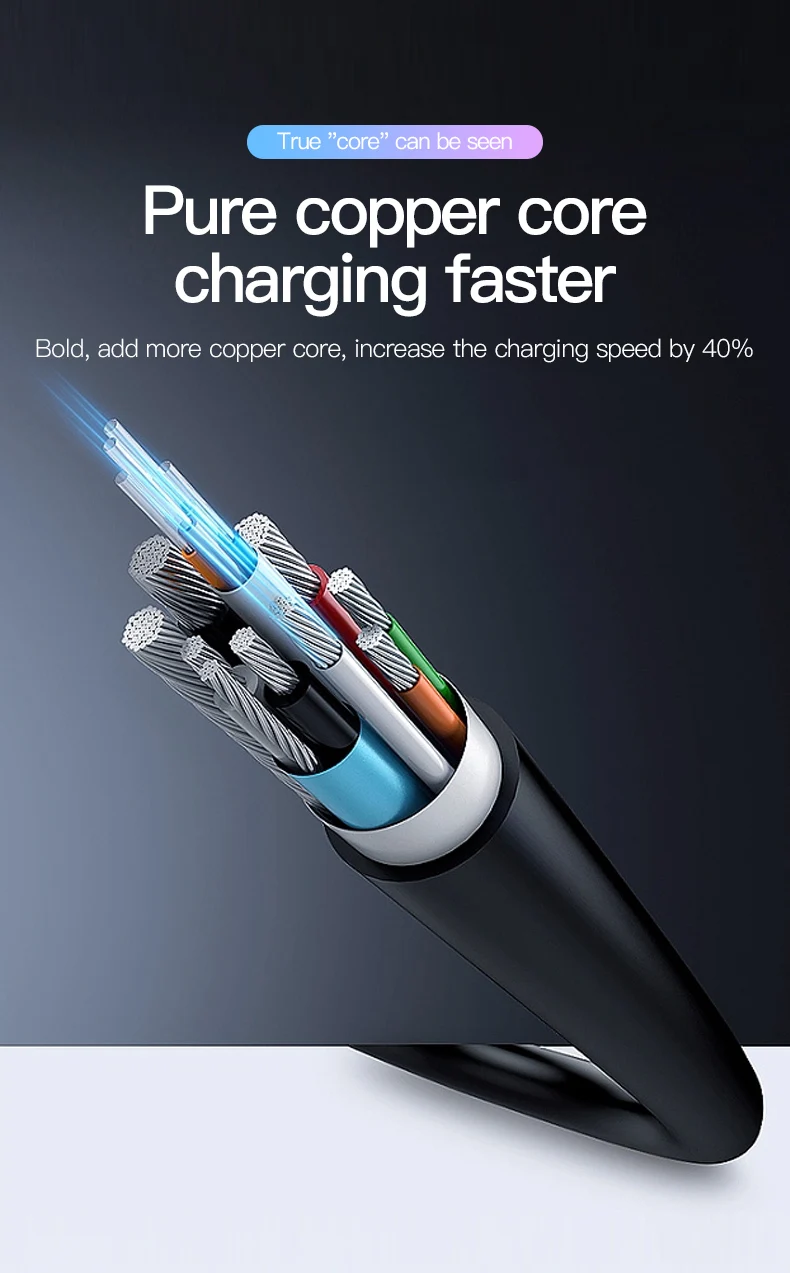 TOTU usb-кабель для зарядки iphone X, Xs, Max, Xr, usb-кабель для зарядки и освещения, для iphone 7, 8 Plus