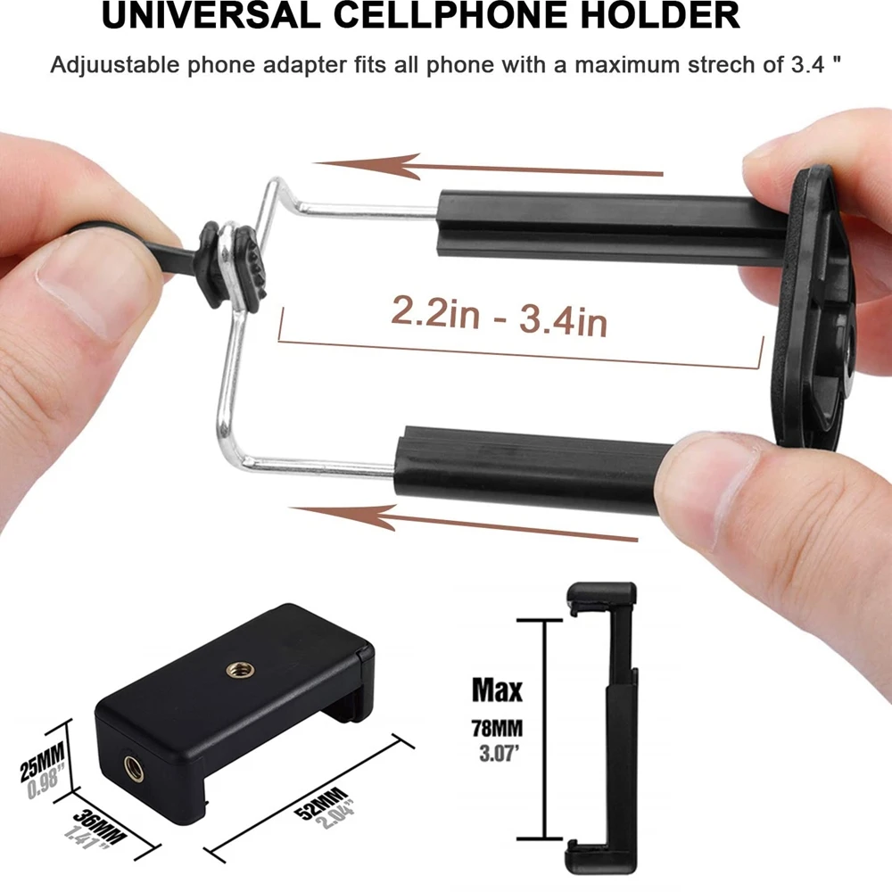 Tripod for Mobile Camera Selfie Stick With Stand Phone Featuring Bluetooth-compatible Remote