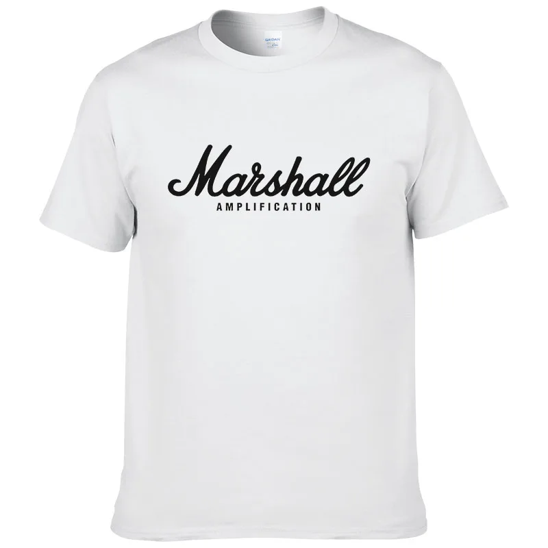 La venta caliente del verano algodón Marshall camiseta de los hombres уличная одежда manga corta camiseta de хип-хоп para los - Цвет: 8