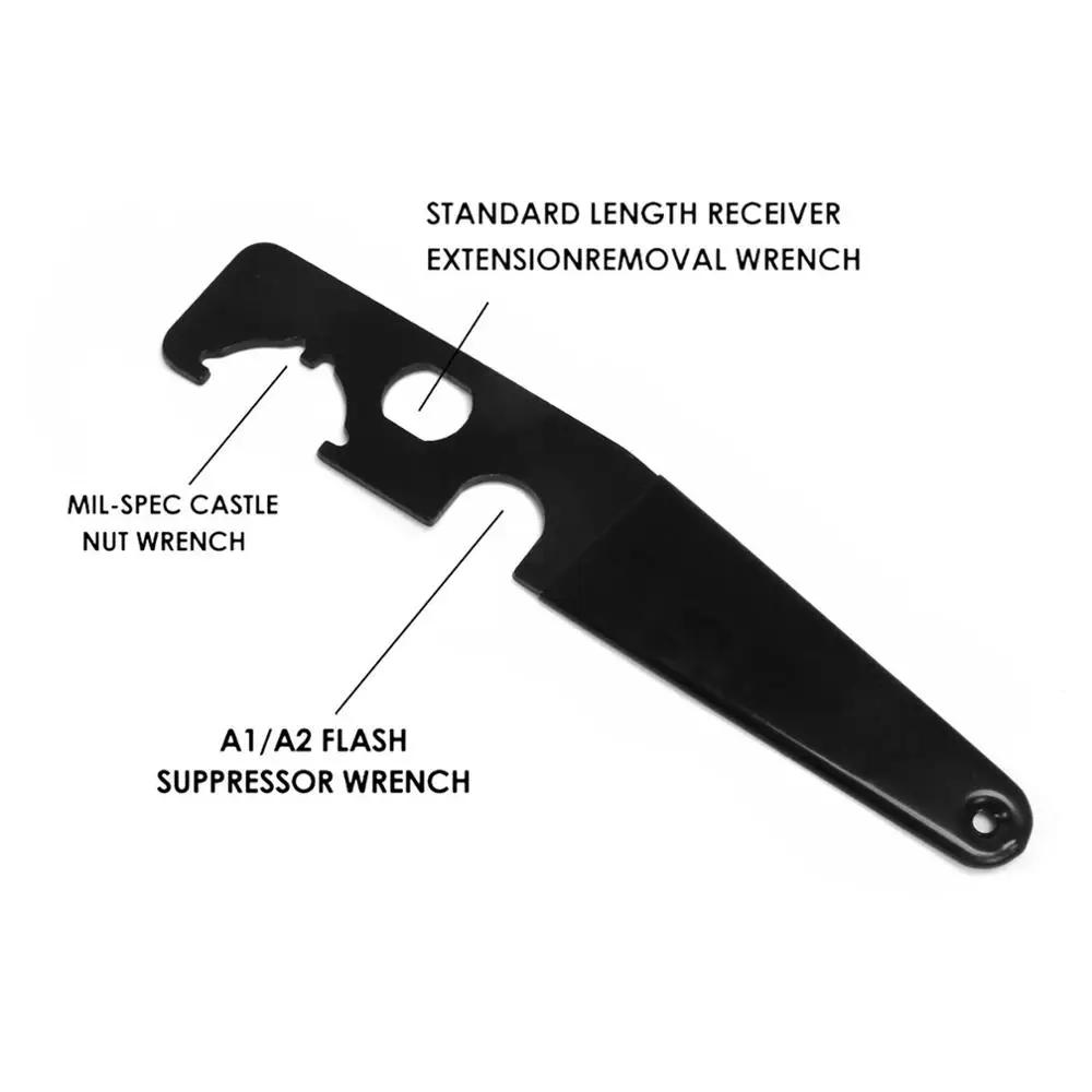 Magorui AR 15 Расширенный гаечный ключ стальной гаечный ключ оружейный инструмент гайка замка A1/A2 намордник тормоза