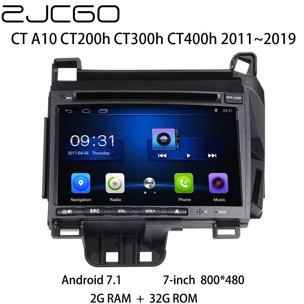 Car Multimedia Player Stereo GPS DVD Radio Navigation NAVI Android Screen Monitor for Lexus CT CT200h CT300h CT400h 2011~2019
