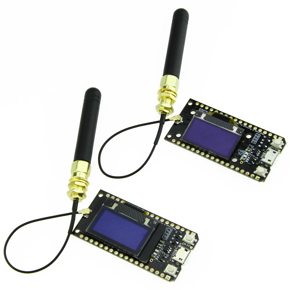 LILYGO®Плата разработки TTGO LORA32 V1.0 868/915 МГц ESP32 LoRa OLED 0 96 дюйма беспроводной модуль Wi-Fi