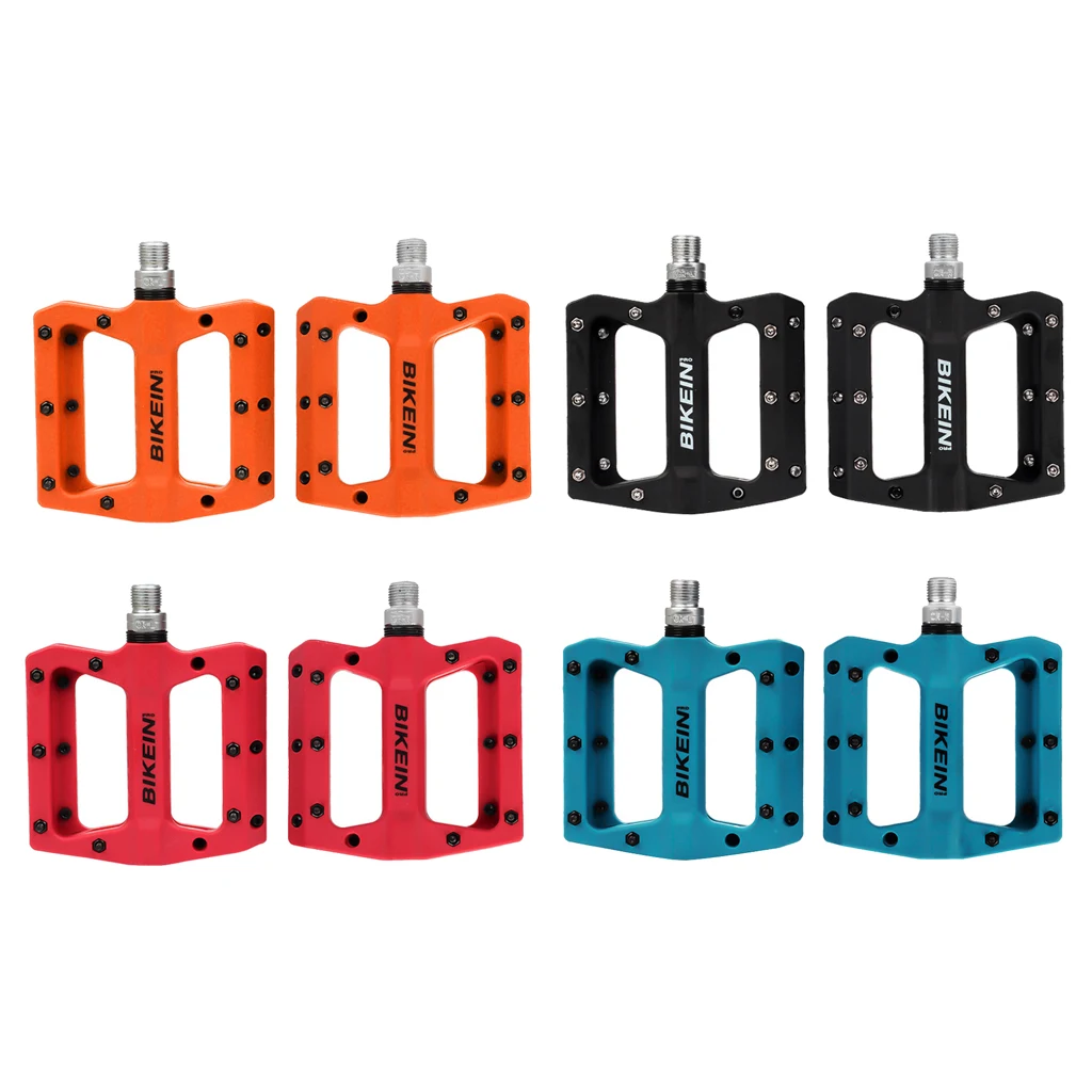 Mountain Bike Pedals - Cycling Sealed Bearing Treadle - Road Mountain MTB Bicycle Pedal Clips Flat Platform