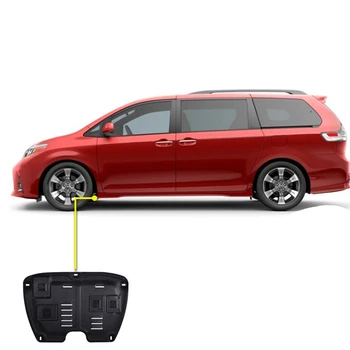 

For Toyota Sienna 2011 2012 2013 2014 2015 2016 Engine Splash Shield Guards Fender 2012 ami Black