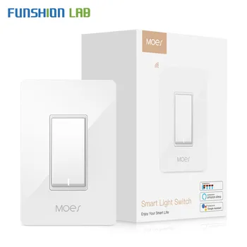 

US WiFi Smart Light Switch Control by Smart Life/Tuya APP Works with Alexa Google Home for Voice Control No Hub Required