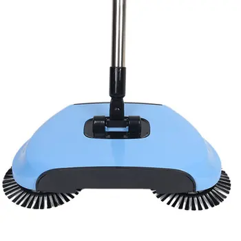 

Sweeper Hand Push Household Vacuum Cleaner Blue Sweeper Home Push Type Broom Set Gift Double-handed Push Sweeper