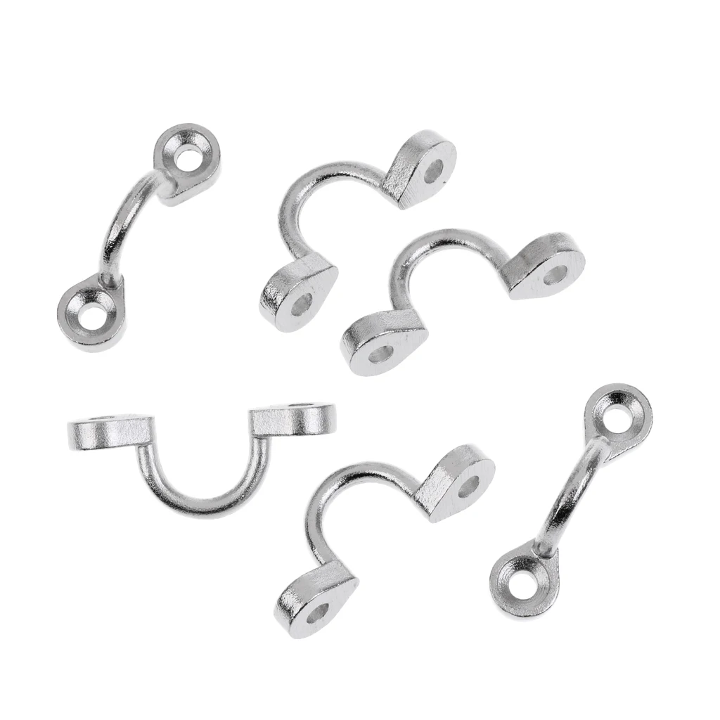 6 Pieces Of Pipe Clamp Bracket Clamp For Fastening And Mounting Clips, 316 Stainless Steel