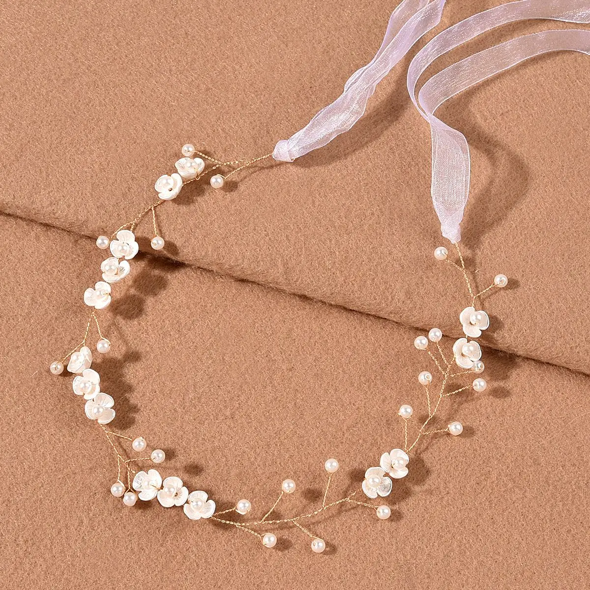 Pearl Rhinestone Women Headband Wedding Hair Accessories